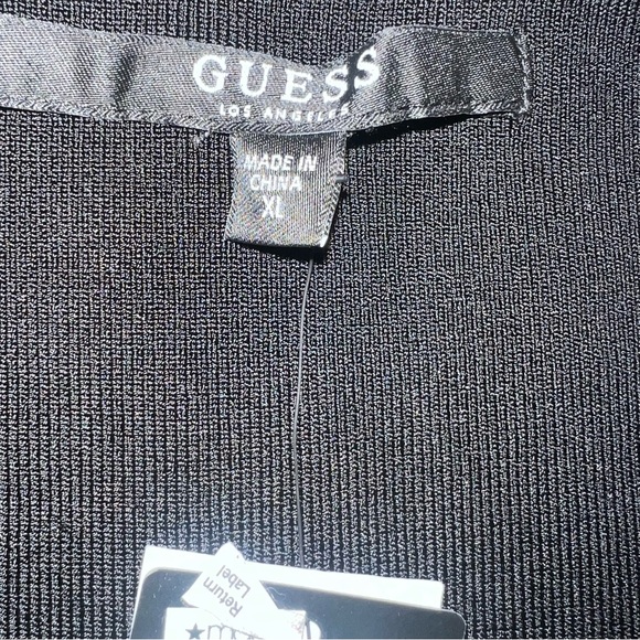 Guess Snakeskin Vest Animal Print Zip Up Metallic - Picture 4 of 5